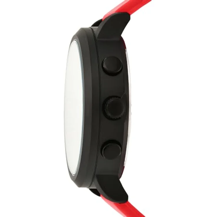 Skechers Chronograph LAWNDALE SR5073, digitale Herrenuhr mit schwarz Metallgehäuse, Silikonarmband, 1/100-Sekunden Stoppuhr und Weckfunktion – Bild 4