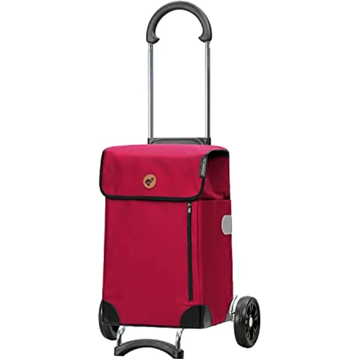 Andersen Shopper Scala Stahl mit Rad Ø 15 cm und 36 Liter Tasche Weda rot – Bild 1