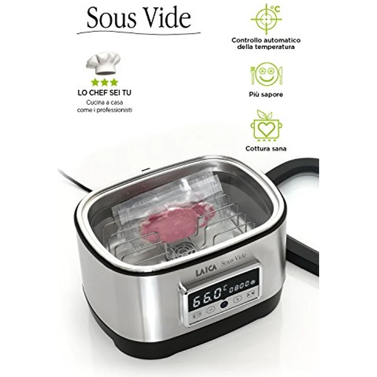 Laica SVC200, Sous Vide Garer, Edelstahl-Schwarz – Bild 3