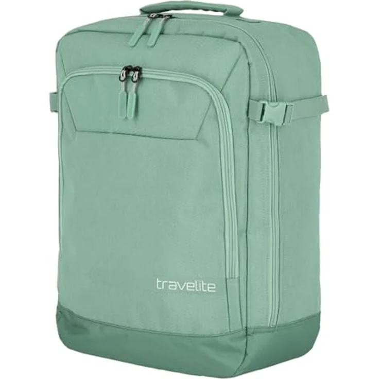 travelite KICK OFF Freizeitrucksack, geräumiger Rucksack für Sport und Freizeit, Handgepäck geeignet, Polyestergewebe, Schwarz mit Akzenten – Bild 4
