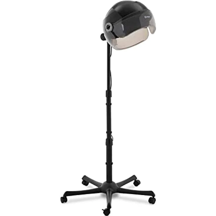 physa PHY-1650HD-04 BLACK Haartrockner mit Stativ schwarz 66 °C Trockenhaube Haartrockenhaube Fönhaube – Bild 1