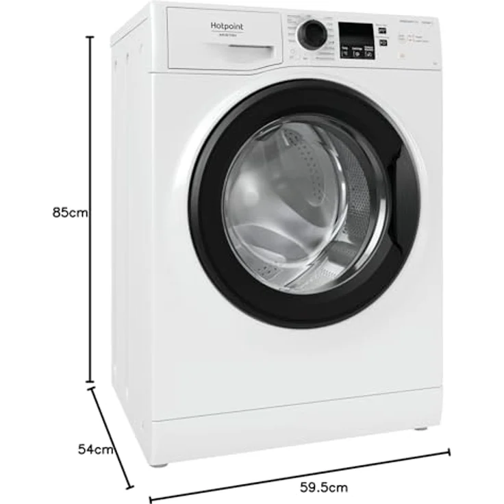Hotpoint NF746WK IT, Frontlader Waschmaschine mit 7 kg Kapazität, 1400 RPM, Energieeffizienzklasse A, Weiß – Bild 10