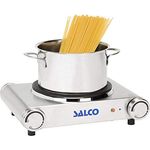 Salco Einzelkochplatte Thermostat mit stufenloser Temperaturregelung Überhitzungsschutz 1500Watt