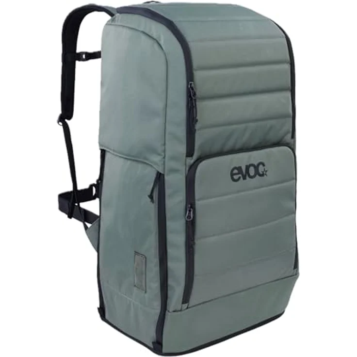 Evoc Materialtasche 90L Gear Rucksack, Trekkingrucksack mit gepolsterten Schultergurten und seitlichem Stiefelfach, Dark Olive – Bild 1