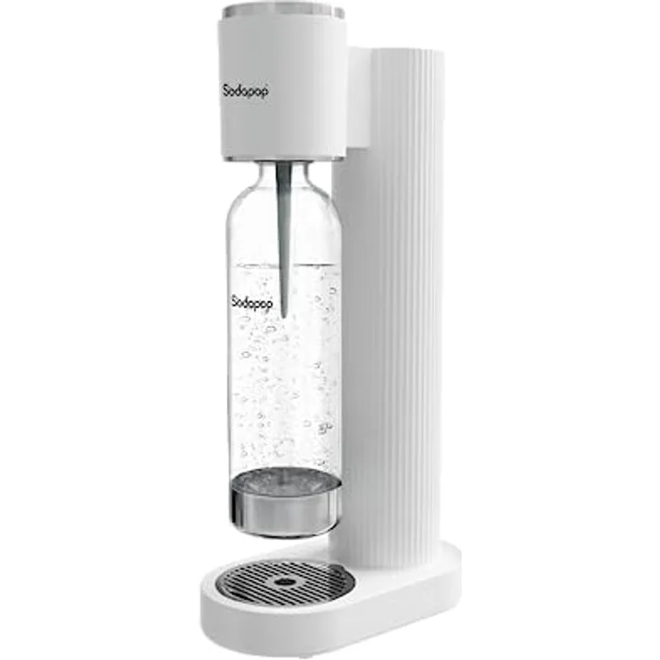 Sodapop Wassersprudler Cooper weiß inkl. 1x PET-Flasche, Stylisch und platzsparend, Höhe 44,8 cm