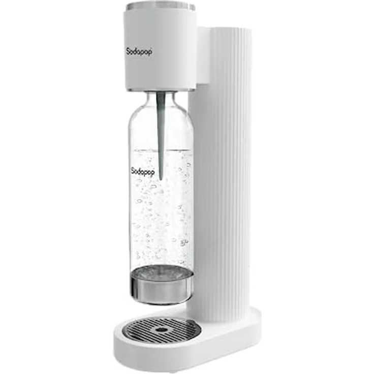 Sodapop Wassersprudler Cooper weiß inkl. 1x PET-Flasche, Stylisch und platzsparend, Höhe 44,8 cm – Bild 1