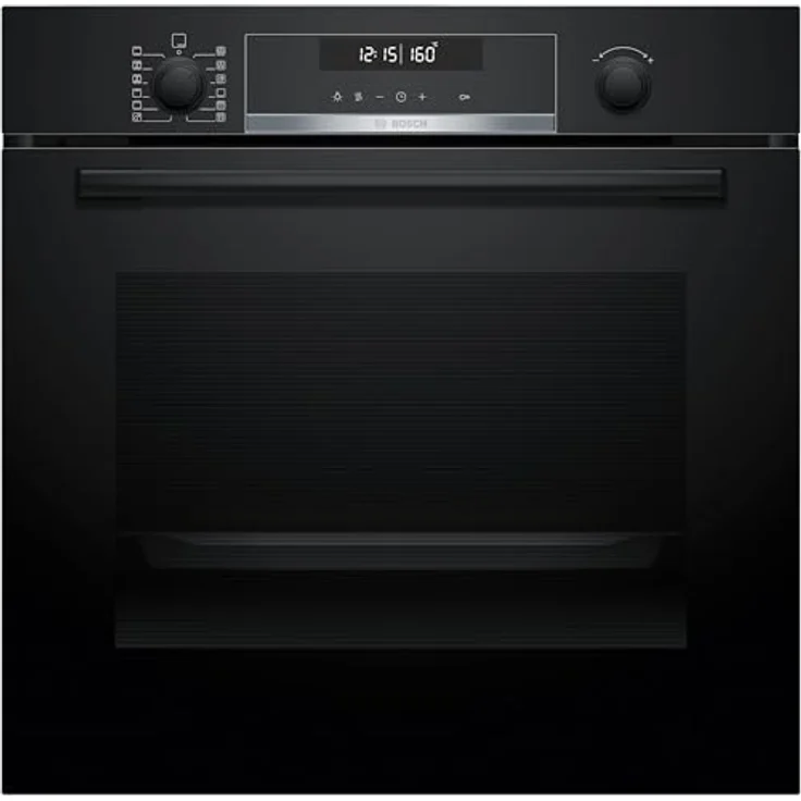 Bosch HBG578BB3, Serie 6 Einbau-Backofen mit Pyrolyse-Selbstreinigung, Air Fry Funktion und 3D-Heißluftfunktion, schwarz – Bild 1