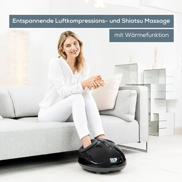 Beurer FM 90 Fußmassagegerät, mit Luftkompressionsmassage, Wärmefunktion, drei Shiatsu-Massage Kombinationen – Bild 2