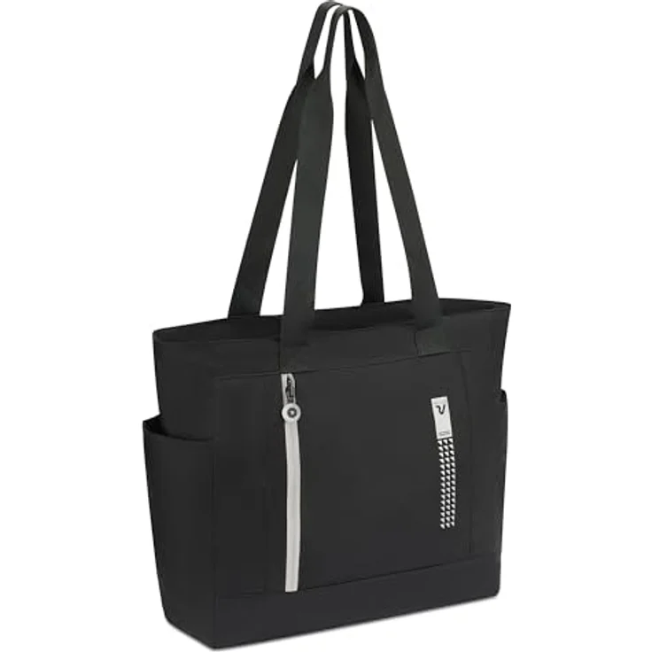 Roncato Compact Neon Shopper Tasche, 37 cm, Silber, faltbar und wasserabweisend – Bild 4