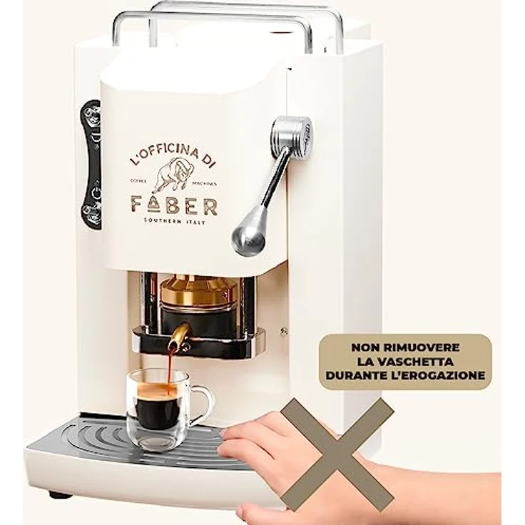 Faber Coffee Machines Espressomaschine Pro Deluxe ESE Pad 44 mm, einfache Reinigung, Tassenwärmer, schnelles Aufheizen, Chrom-Finish – Bild 8