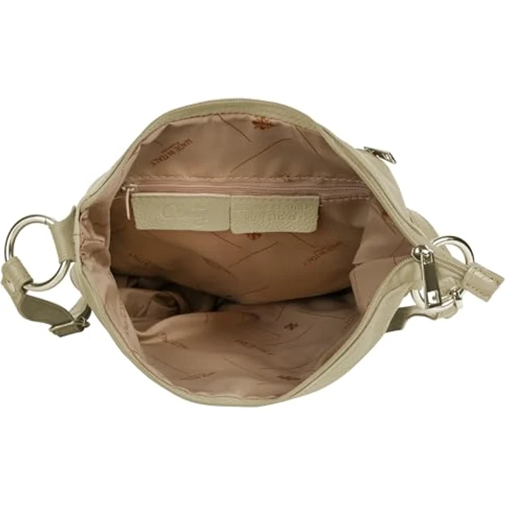 Cluty Umhängetasche aus echt Leder, Made in Italy, stufenlos verstellbarer Schultergurt – Bild 6