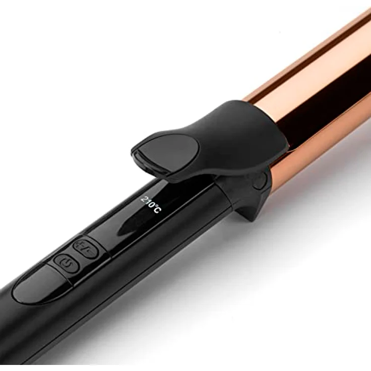 BaByliss Salon Brilliance Curls, Lockenstab mit Klammer und 32mm Durchmesser für große Locken und weiche Wellen, Hochwertige Titan-Beschichtung, 160°C - 210°C für alle Haartypen, C459E – Bild 5