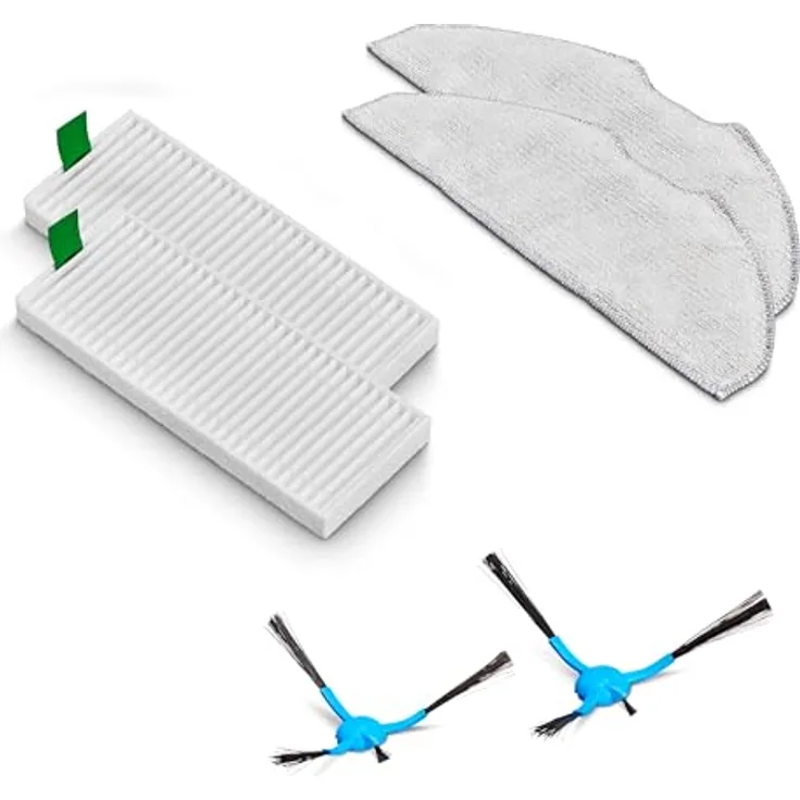 MEDION Zubehör Ersatz für Saugroboter X10 SW MD11782 (2X Mop, 2X Filter H13, 2X Seitenbürste) - Preisvergleich