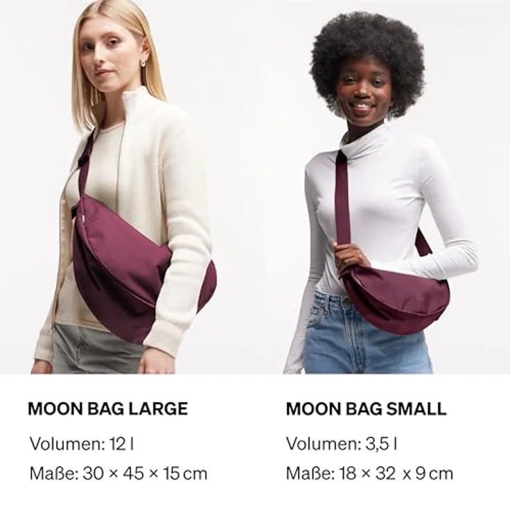 GOT BAG MOON BAG Large Kraken, Unisex Umhängetasche aus robustem rPET-Material, wasserabweisend, Rot – Bild 5