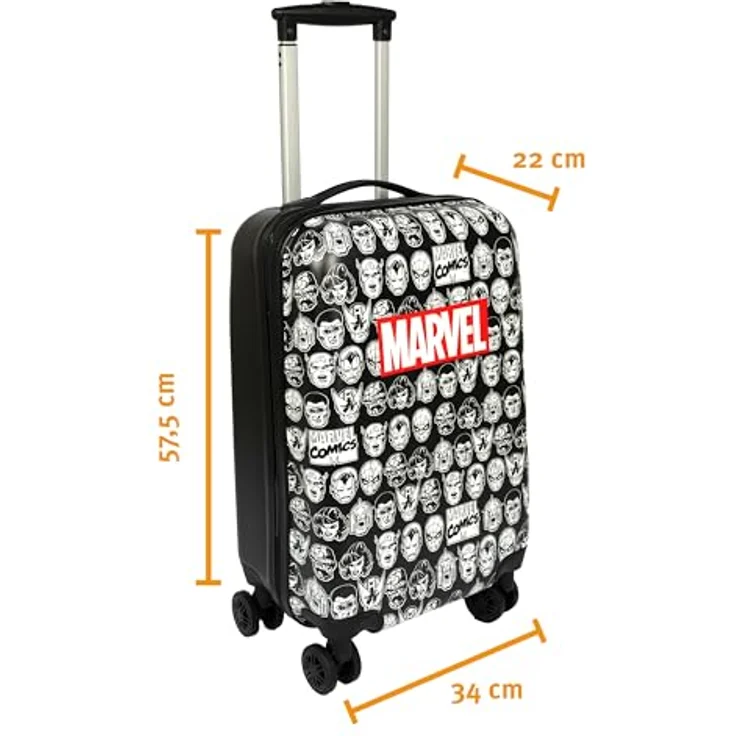 UNDERCOVER Kinderkoffer Marvel, 59 cm, 4 Rollen, mit TSA-Zahlenschloss, 36 Liter Volumen – Bild 3