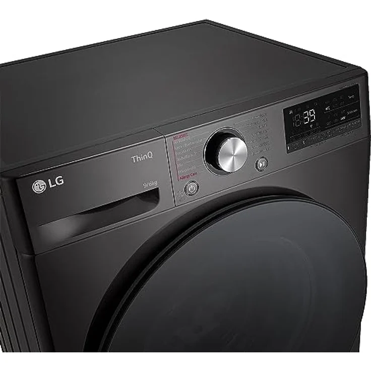 LG W4WR7096YB Waschtrockner | 9 kg Waschen - 6 kg Trocknen | Energie D | Steam | Schwarz – Bild 2