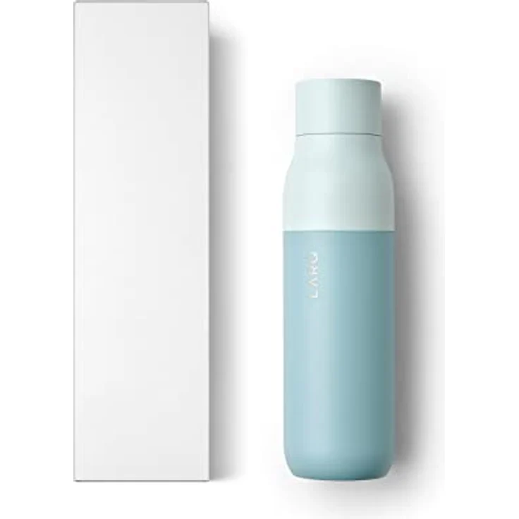 LARQ Bottle Twist Top 500ml - Isolierte Edelstahl-Trinkflasche | Thermoskanne, BPA-frei | Wiederverwendbare Wasserflasche für Camping, Büro und Reisen | Hält Getränke kalt und heiß, Seaside Mint – Bild 4