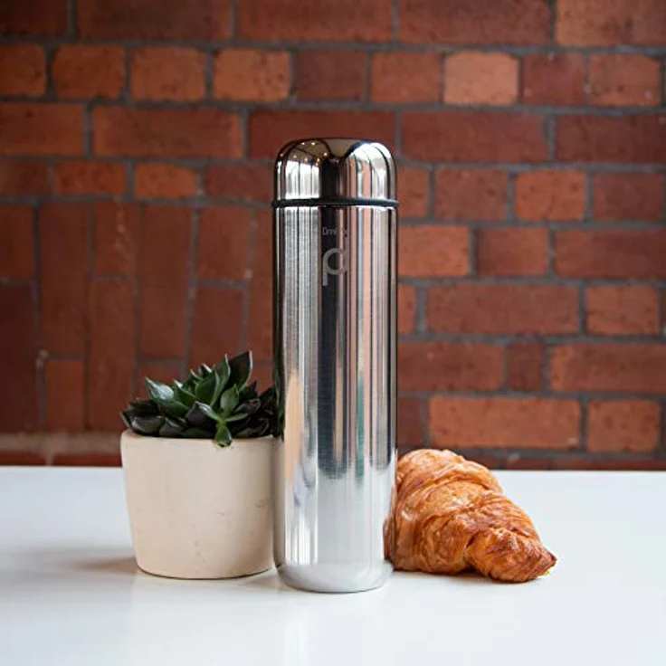 Pioneer DrinkPod Isolierflasche aus Edelstahl 0,3 L Doppelwandig Thermo-Lebensmittelbehälter 6 Stunden Heiß 24 Stunden Kühl Auslaufsicher BPA-Frei - Hochglanz – Bild 3