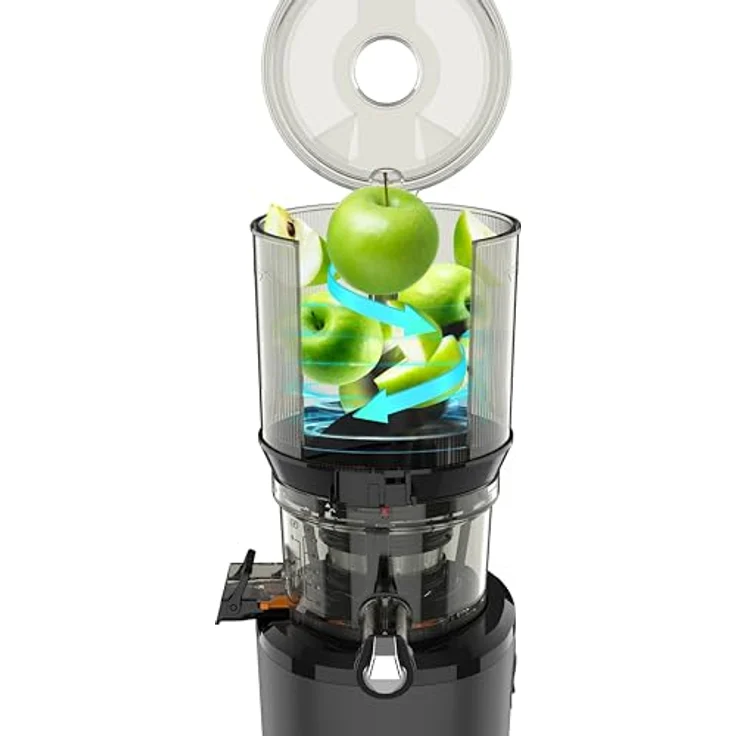 Kuvings | Entsafter AUTO10 | Automatisches Schneiden von Obst und Gemüse | 3L | langsame Rotation | einfache Reinigung | leise (Matt Black) – Bild 5