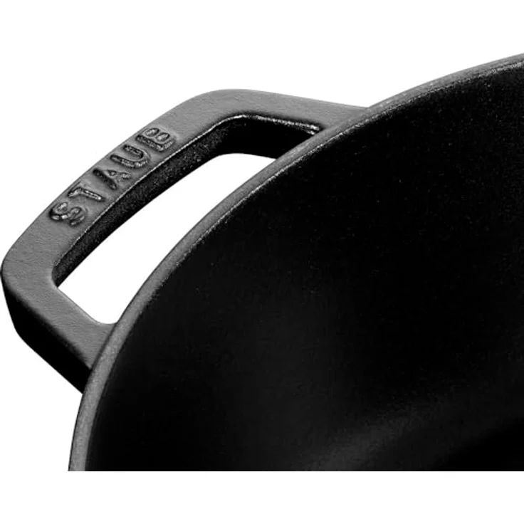 Staub Bräter mit Chistera, Induktionsgeeignet, Gusseisen, Schwarz, 24 cm, 1 Einheiten – Bild 3