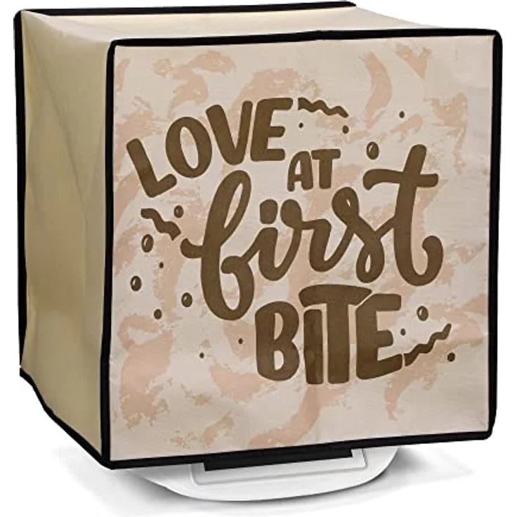 kwmobile Hülle kompatibel mit Thermomix TM5 / TM6 - Küchenmaschine Abdeckhaube - Dunkelbraun Hellbraun Beige - Schutz vor Staub, UV-Strahlen und Spritzern