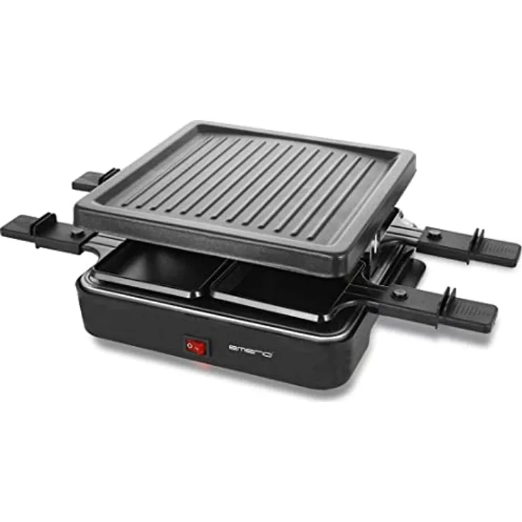 Raclette mit Grillplatte für 4 Personen Emerio RG-120656 600 Watt