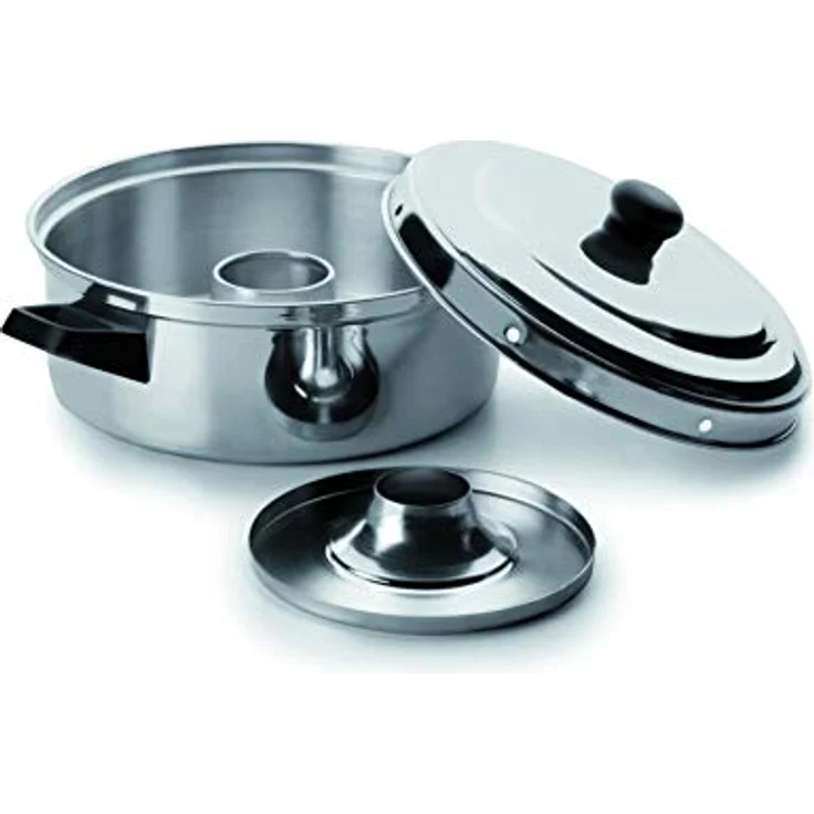 Ibili Ofen-Kasserolle 26 cm aus Edelstahl, silber, für Gasherde, schnelles Kochen, leicht zu reinigen, inklusive Rezepte – Bild 1
