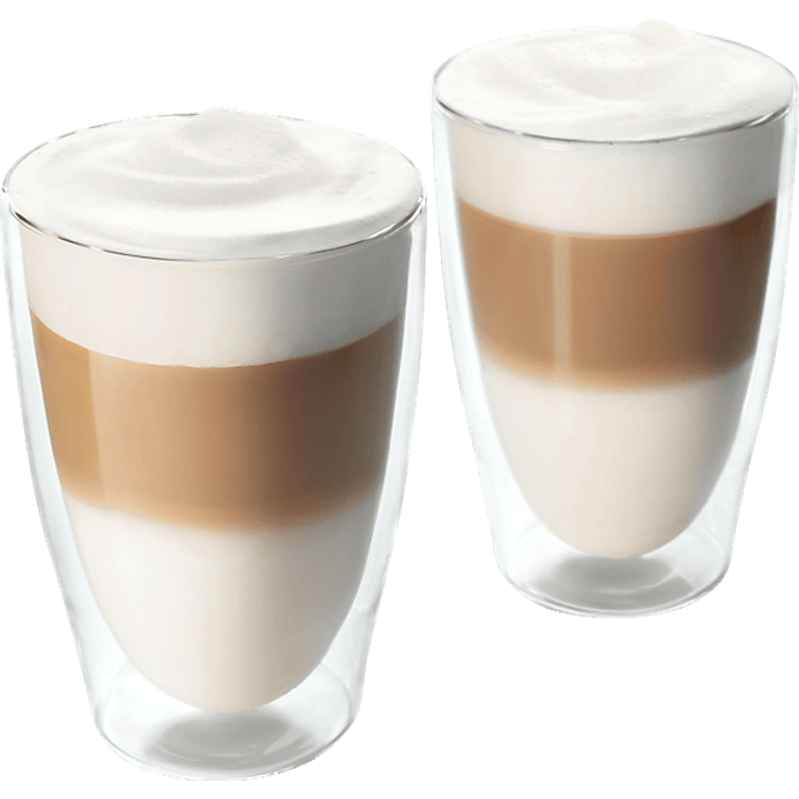 TCHIBO 2er Set doppelwandige Latte Macchiato Gläser, transparent und hitzebeständig