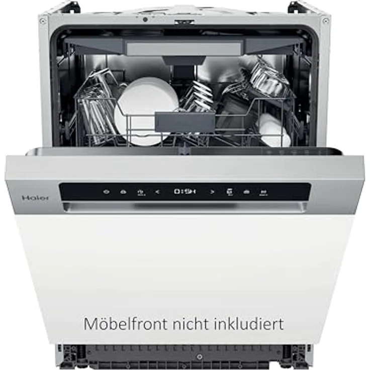 Haier XH4C4F1S, teilintegrierter Geschirrspüler mit 14 Maßgedecken, 5 Programmen, automatischer Türöffnung und Besteckschublade – Bild 1