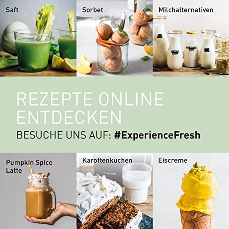 Panasonic Slow Juicer MJ-L501KXE Entsafter (Entsafter für Obst und Gemüse, Saftpresse, Edelstahl und Kunststoff, Entsafter elektrisch, 150 W, schwarz) – Bild 6