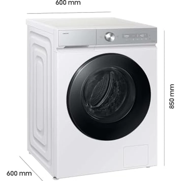 Samsung Waschtrockner WD8400D WD11DB8B85GHU2, 11 kg, 6 kg, 1400 U/min, Frontlader mit Nachlegefunktion, Invertermotor, automatische Dosierfunktion, Wasserschutzsystem, Kindersicherung, Weiß – Bild 2