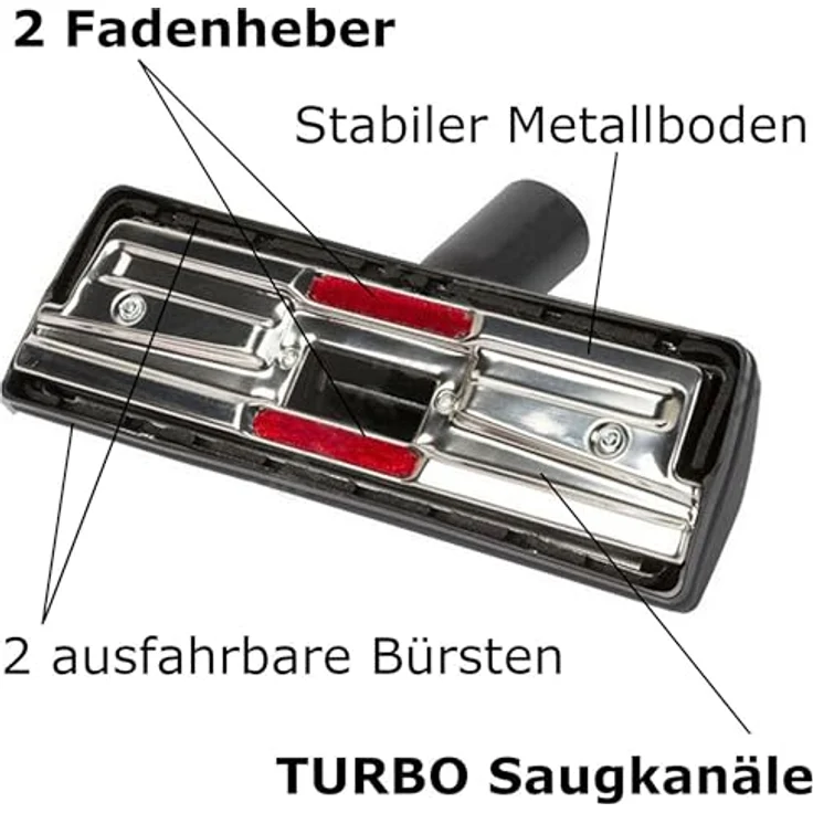 Maxorado Staubsauger Ersatz Düsen Bürsten Set Universal 30 31 32 33 34 35 mm Durchmesser zb für Bosch Siemens AEG Rowenta Miele – Bild 2