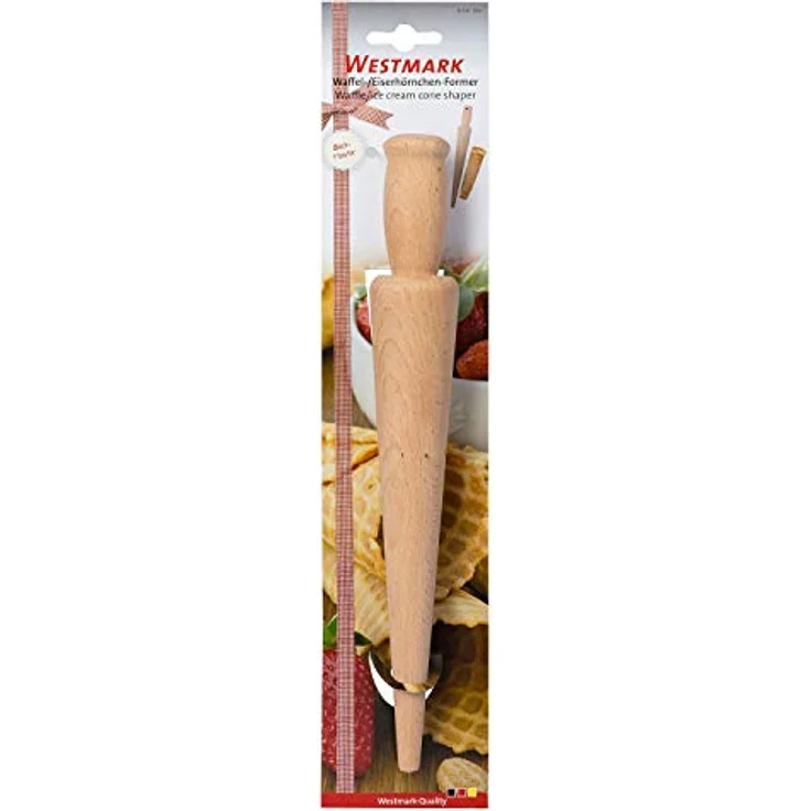 Westmark Waffel--Eiserhörnchen-Former, Holz, beige, 20 x 10 x 10 cm – Bild 6