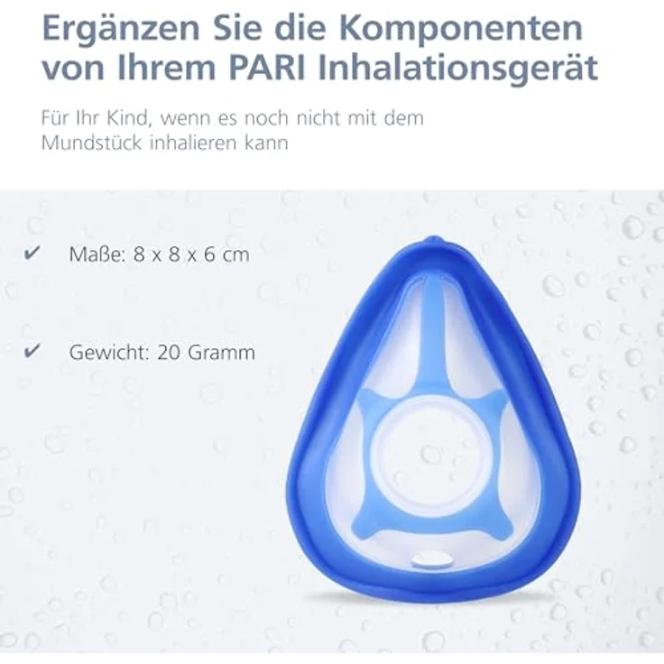 PARI Babymaske soft mit Maskenstabilisator - Spiggy Inhalationsmaske für Babys – Vernebler Maske für Ihr Inhalationsgerät – PARI BOY Zubehör – Bild 4