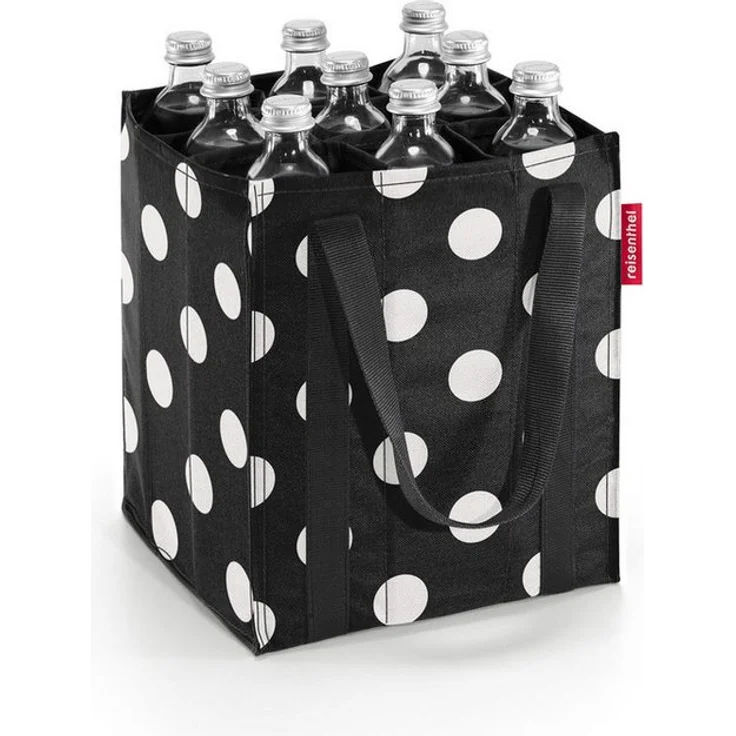 REISENTHEL® Einkaufsshopper bottlebag dots white, Tragetasche für 9 Flaschen à 0,75 Liter – Bild 1