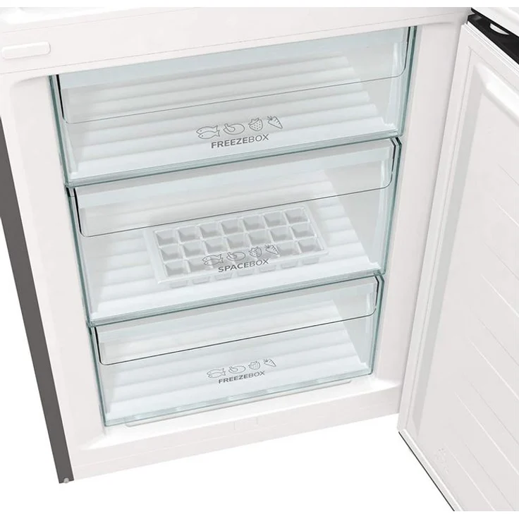 Gorenje NRK6202ES4 Kühl-Gefrierkombination, freistehend, silber, Full NoFrost, LED, Schnellgefrieren, Breite 60 cm – Bild 6