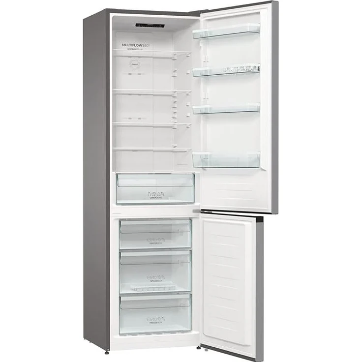 Gorenje NRK6202ES4 Kühl-Gefrierkombination, freistehend, silber, Full NoFrost, LED, Schnellgefrieren, Breite 60 cm – Bild 3