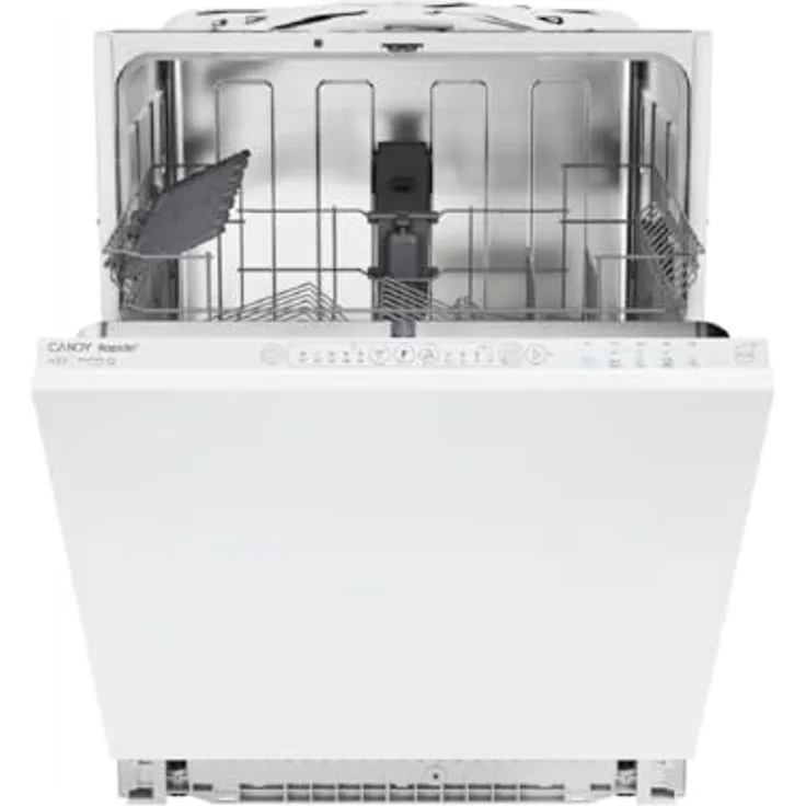 Candy CIP 3E7L0W, Voll integrierbarer Geschirrspüler mit 13 Maßgedecken, Energieeffizienzklasse E, 47 dB, verschiedene Spülprogramme