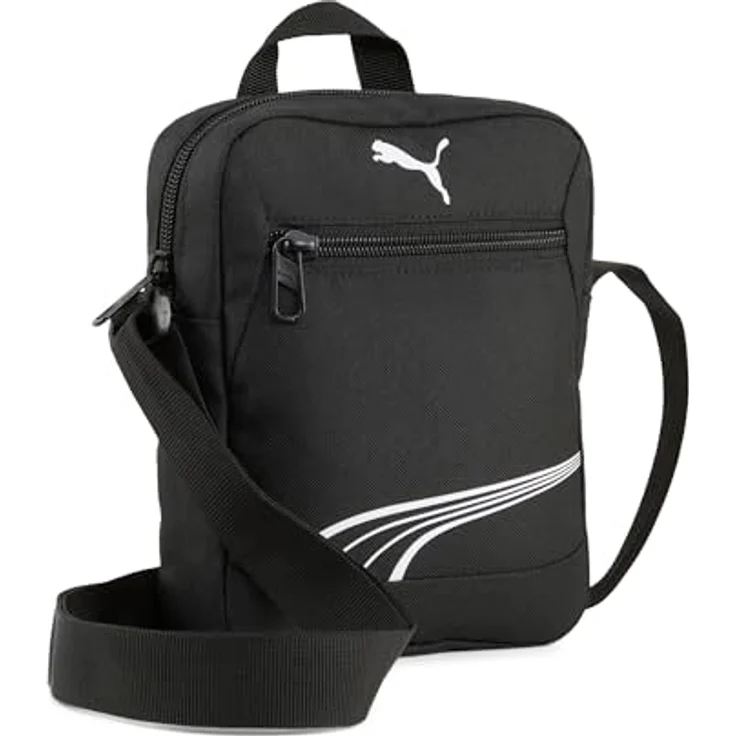 PUMA Umhängetasche FUNDAMENTAL PORTABLE, unifarbene Tasche aus 100% Polyester, Farbe: PUMA Black – Bild 2