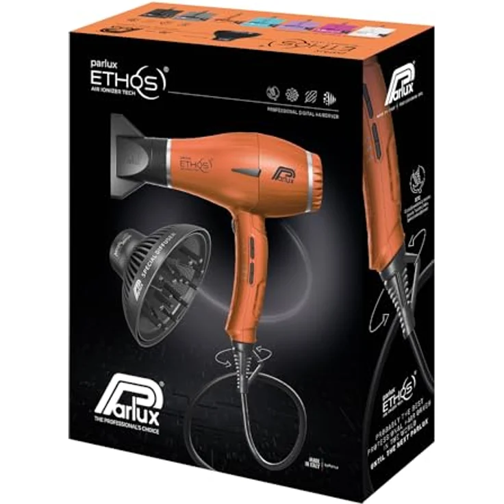 Parlux Ethos kupfer Haartrockner mit Magic Sense Diffusor 2300 Watt – Bild 3