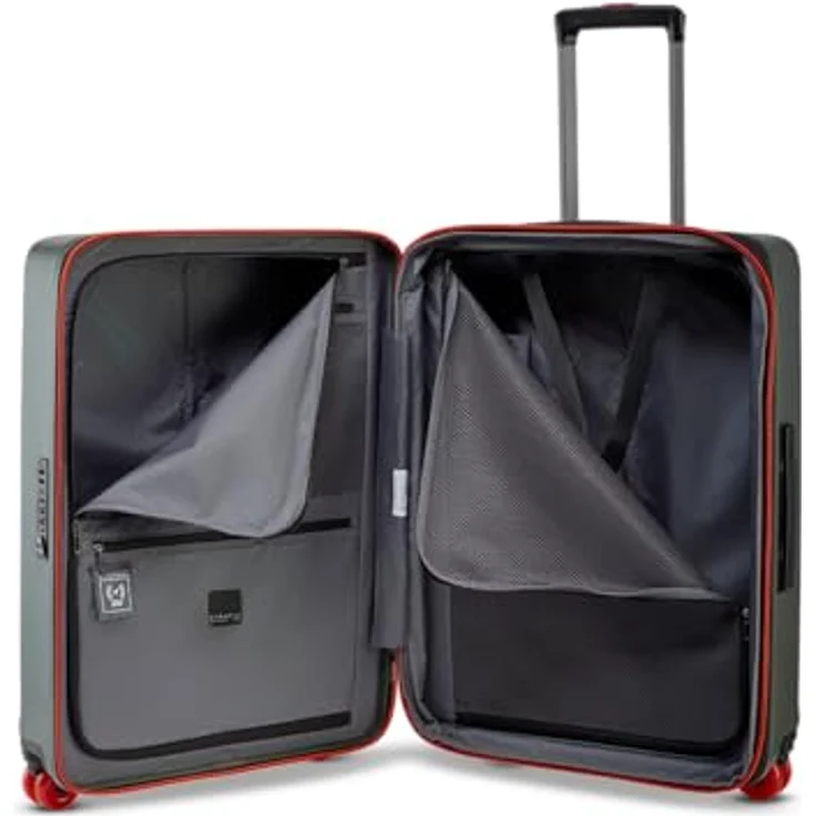 Stratic Buzz 4 Rollen Trolley M 65 cm, oliv, 100% Polycarbonat mit Dehnfalte – Bild 4