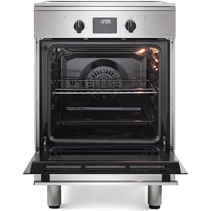 De'Longhi Freistehende Küche mit Elektroofen, 60 x 60 cm, Edelstahl, 4 Induktionszonen, 9 Funktionen – Bild 2