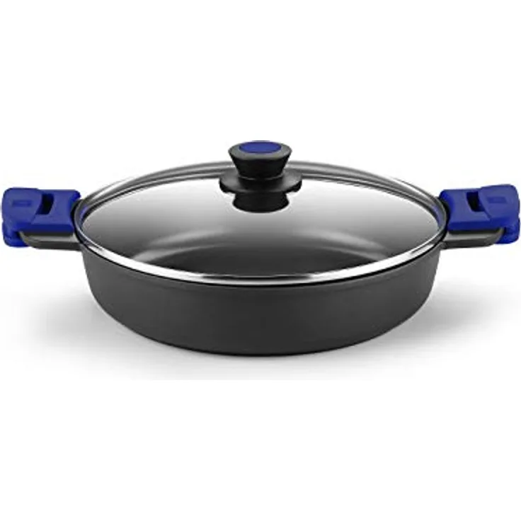 Bra Advanced Aluguss Kochtopf mit Antihaftbeschichtung, ohne PFOA, super verstärkt für hervorragende Leistung und hohe Kratz- und Abriebfestigkeit, induktionsgeeignet 32 cm [Exklusiv bei Amazon]