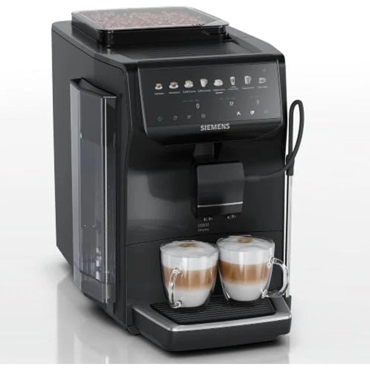 Siemens Kaffeevollautomat EQ500 iAroma TP553E19, schwarz, 8 Getränke auf Knopfdruck, intuitives Touch-Display, automatische Reinigungsprogramme – Bild 1