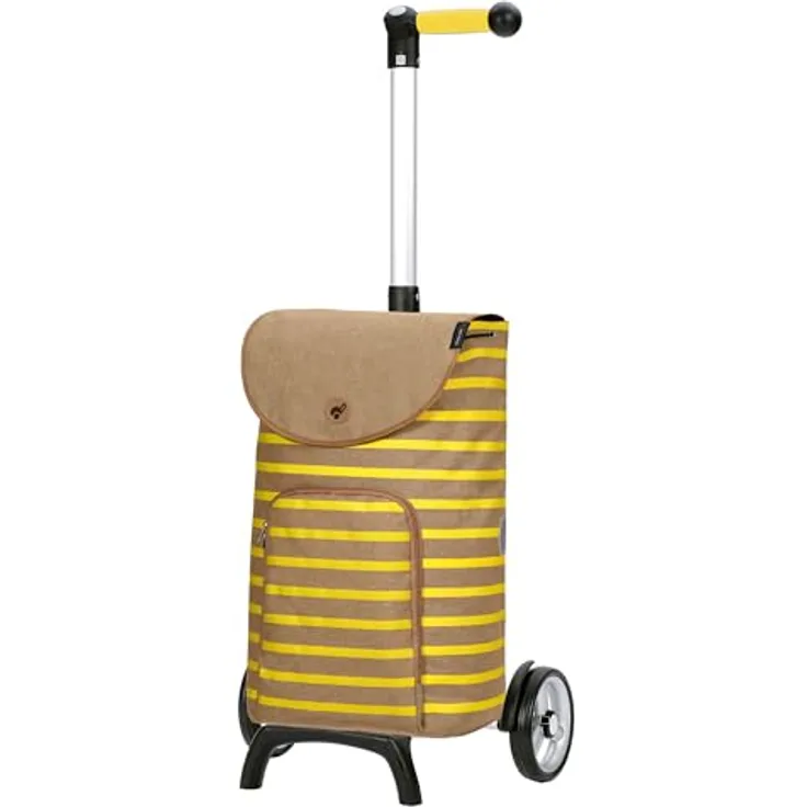 Andersen Shopper Unus Shopper Fun Eske Einkaufstrolley, 59 cm, gelb, 100% Polyester, praktische Größe 35 x 24 cm