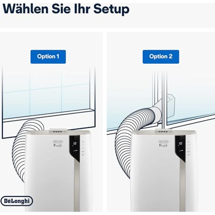 De'Longhi Pinguino PAC EX93 mobile Klimaanlage - leises Klimagerät für Räume bis 85m³, Weiß, 60dB(A) – Bild 5