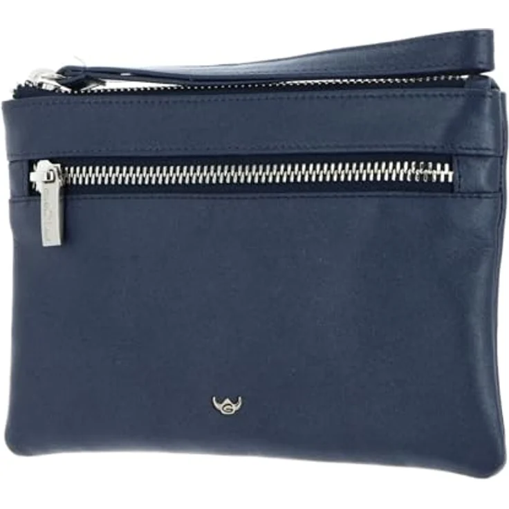 Golden Head Valencia Handtasche, Herren Leder mit RFID Schutz, 18 cm, Blau – Bild 1