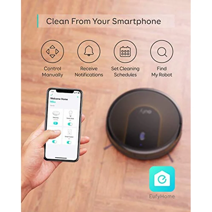 eufy RoboVac 30C Saugroboter, WLAN Staubsauger mit BoostIQ, 1500Pa Saugkraft, Generalüberholt – Bild 2
