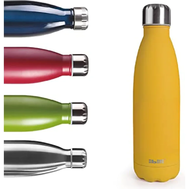 IBILI - Thermokanne mit Doppelwand Mango, 500 ml, Edelstahl 18/10, wiederverwendbar