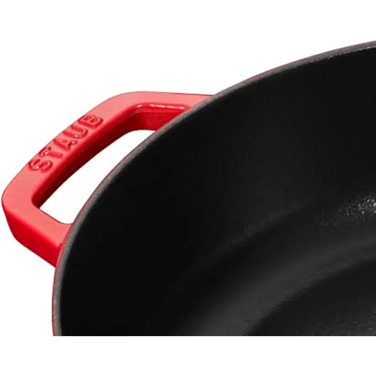 Staub Bräter mit Chistera, Induktionsgeeignet, Gusseisen, Kirschrot, 28 cm, 1 Einheiten – Bild 2